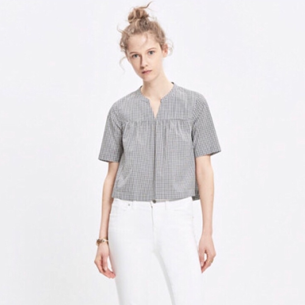 Madewell Gingham Shoreward Top